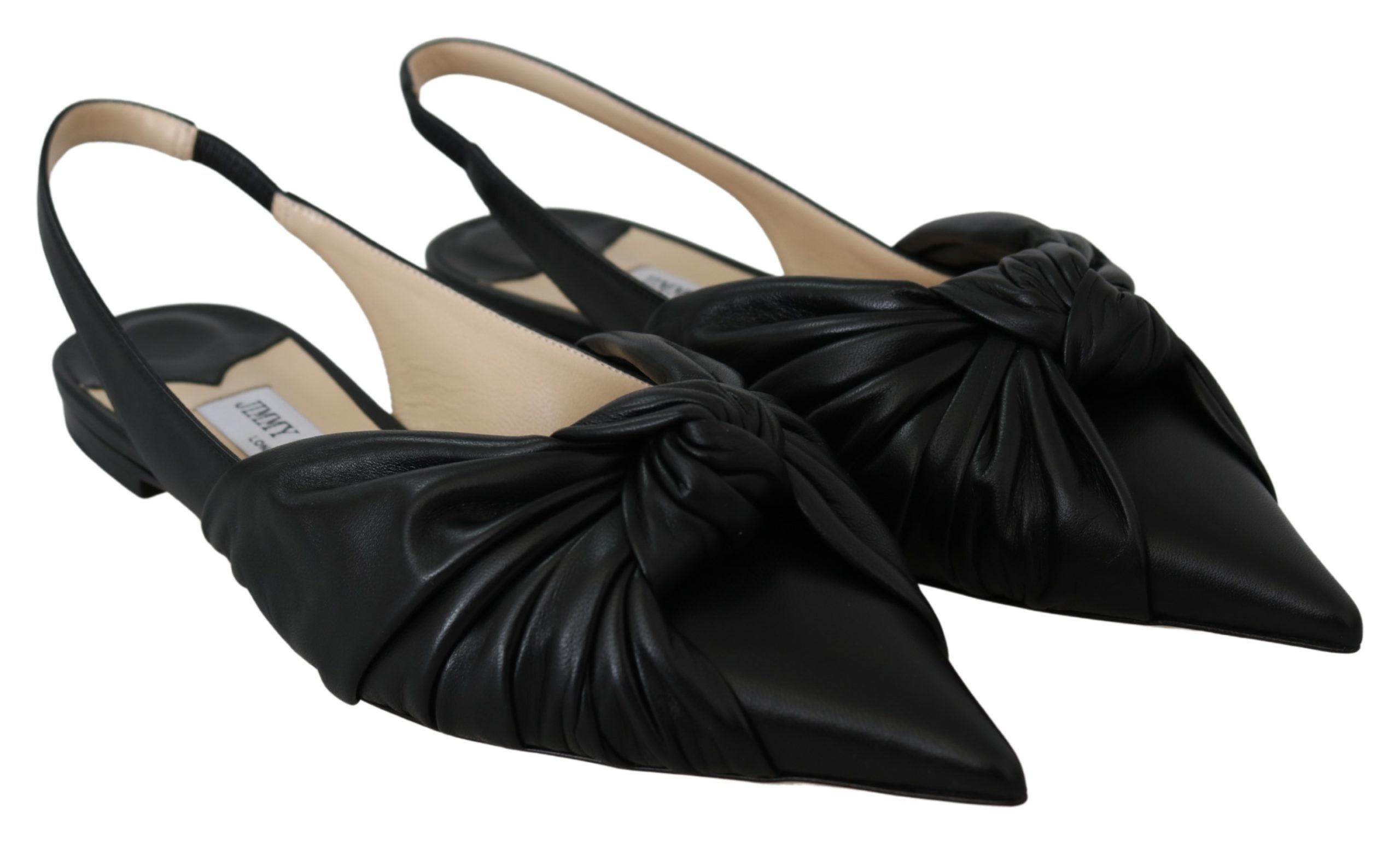 Elegant Pointed Toe Leather Flats - Image 2