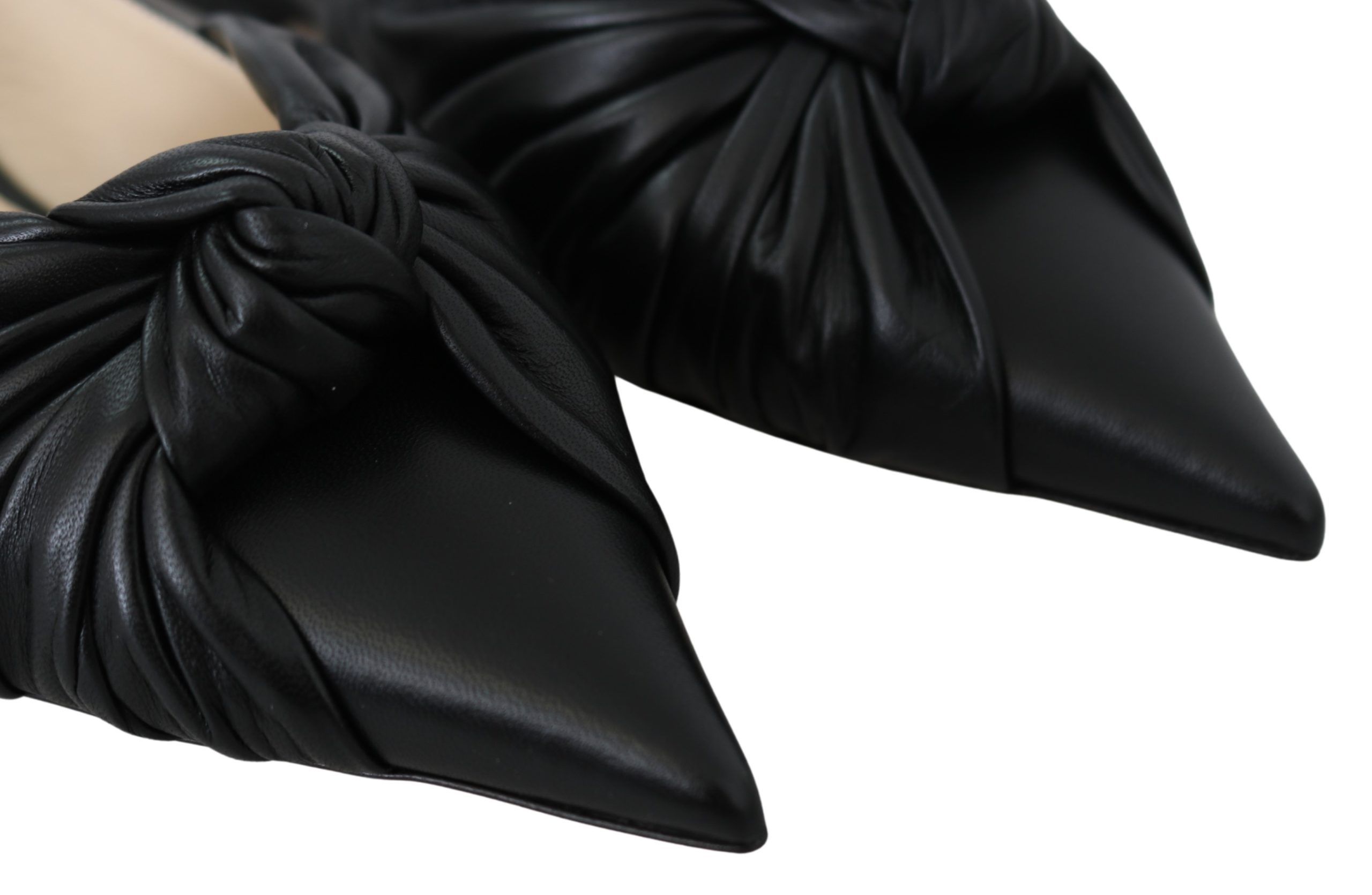Elegant Pointed Toe Leather Flats - Image 3