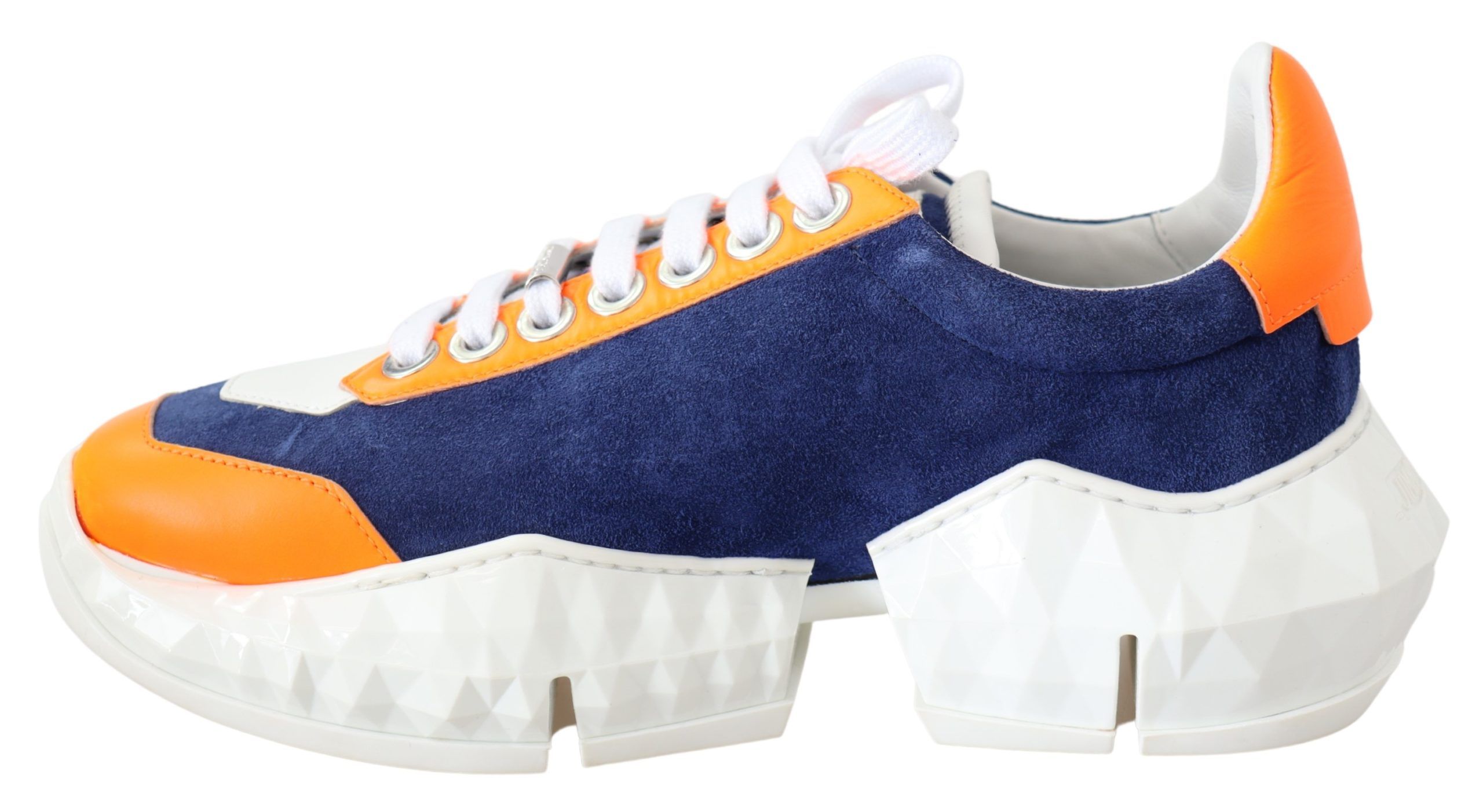 Electric Elegance Leather Mix Sneakers - Image 2