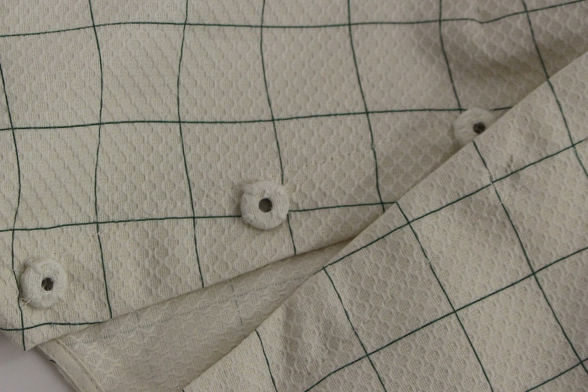 White Cotton Checkered Shirt Top - Image 5