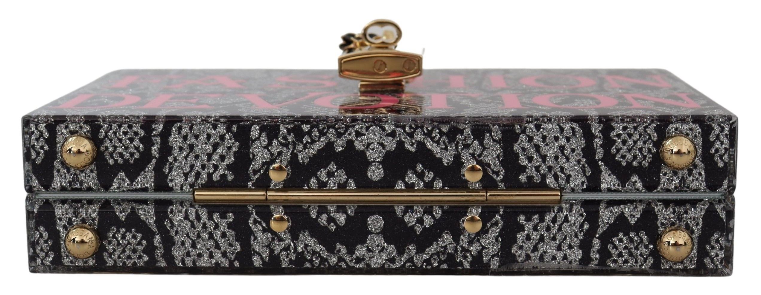 Gray Fashion Devotion Clutch Plexi SICILY BOX Purse - Image 4
