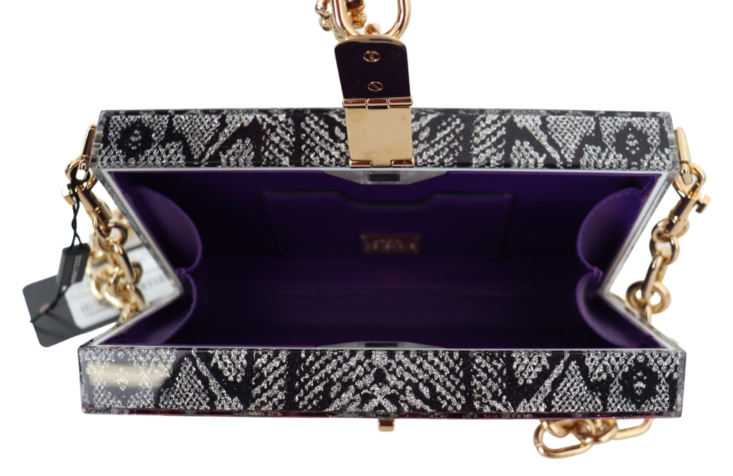 Gray Fashion Devotion Clutch Plexi SICILY BOX Purse - Image 6