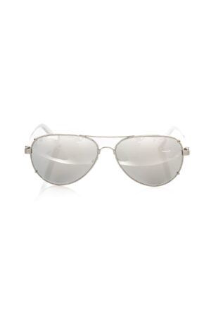 Silver Metallic Fibre Men Sunglass