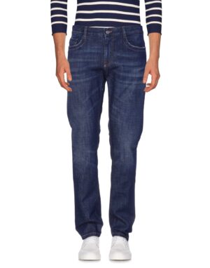 Dark Blue Cotton Men Jeans
