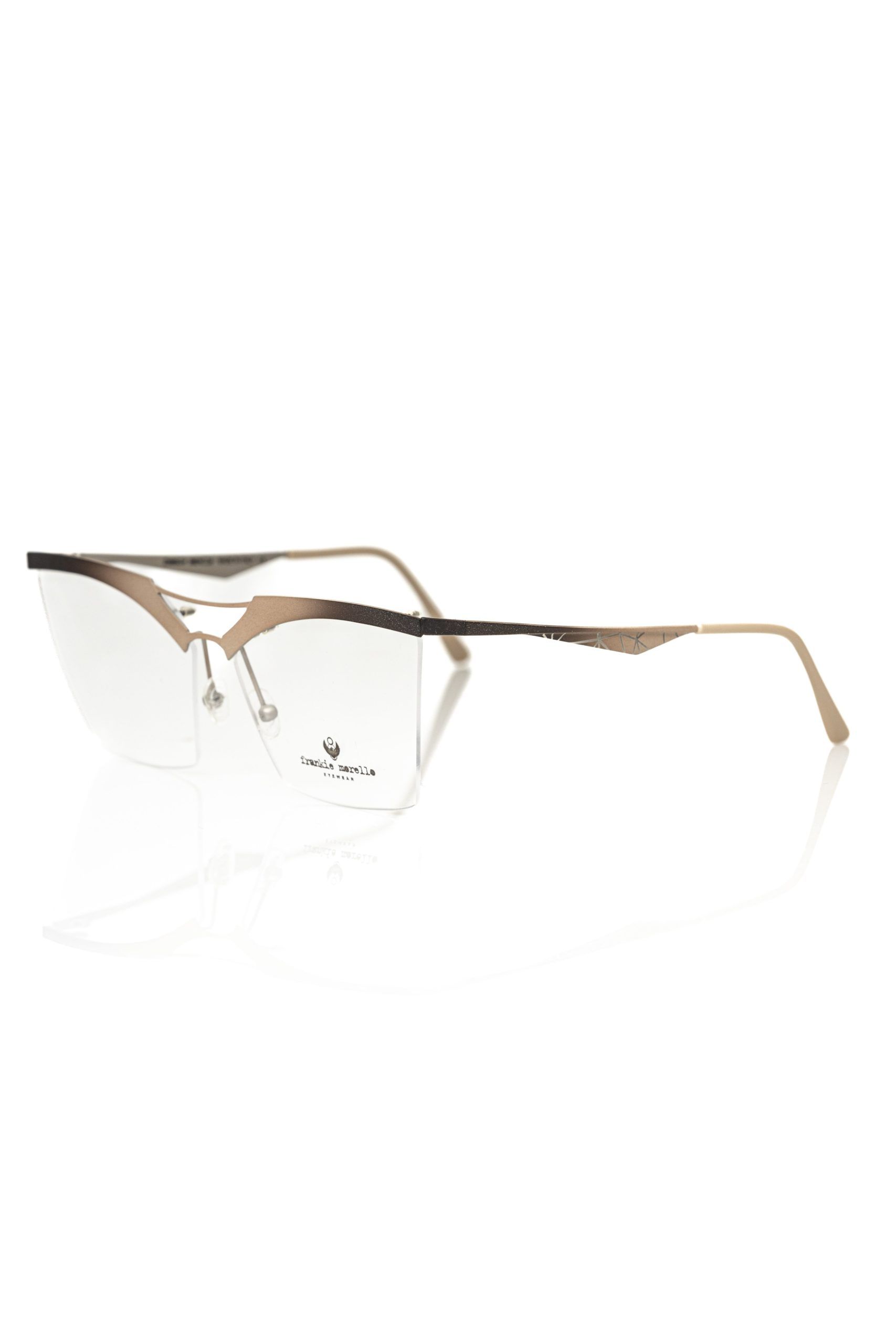 Gold Metallic Women's Eyeglass Frame - Image 2