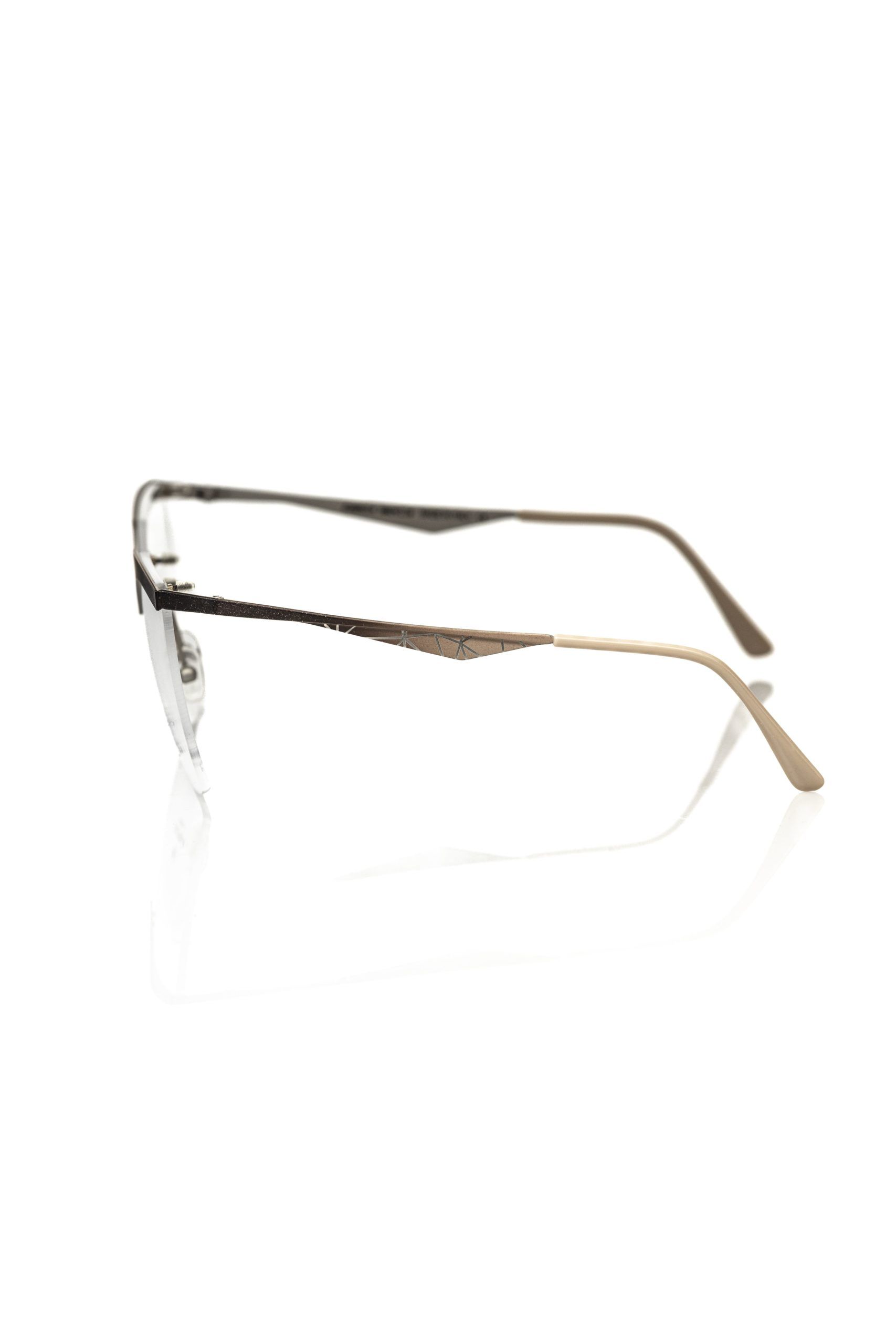 Gold Metallic Women's Eyeglass Frame - Image 3