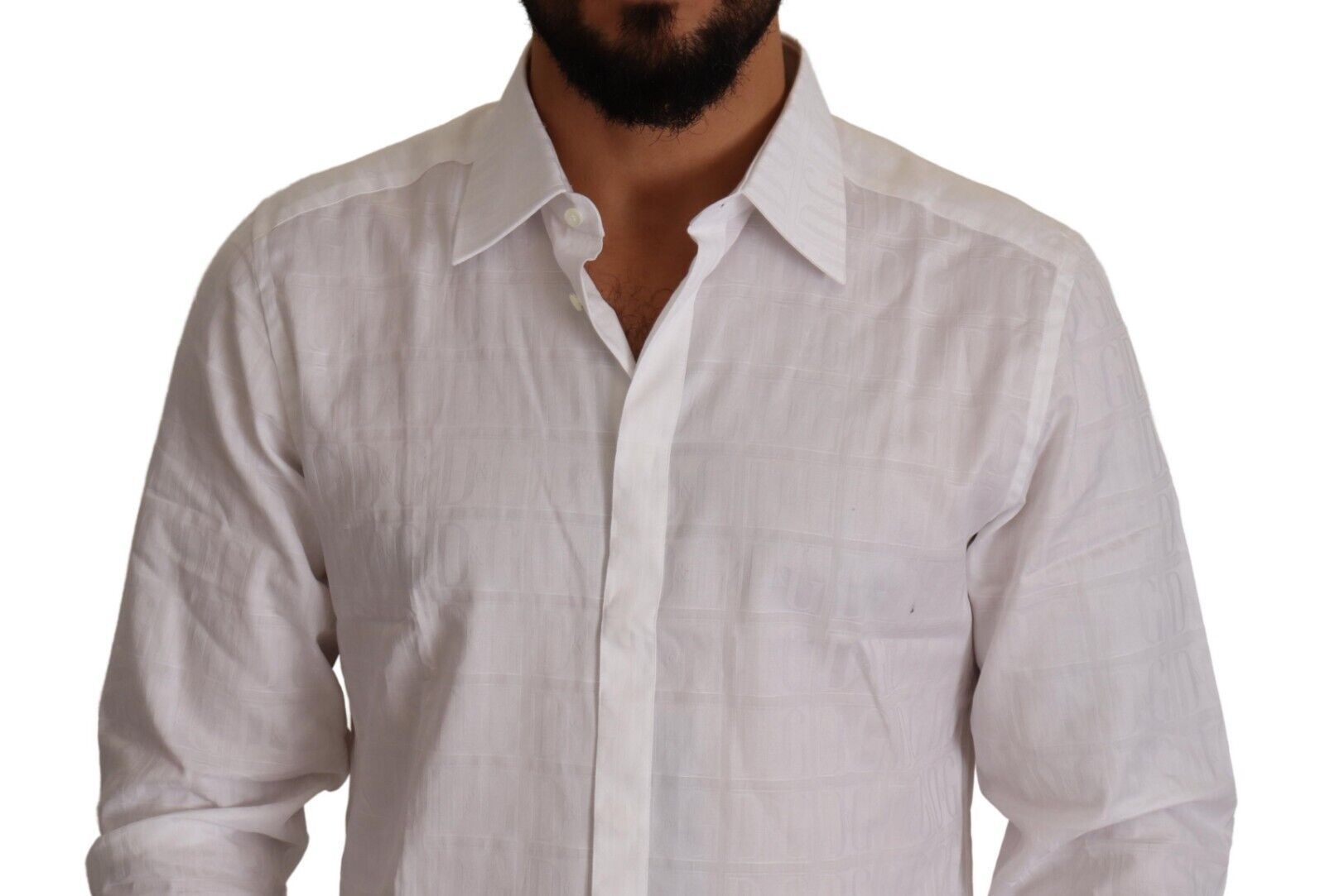 White GOLD Cotton Slim Fit Dress Formal Shirt - Image 3