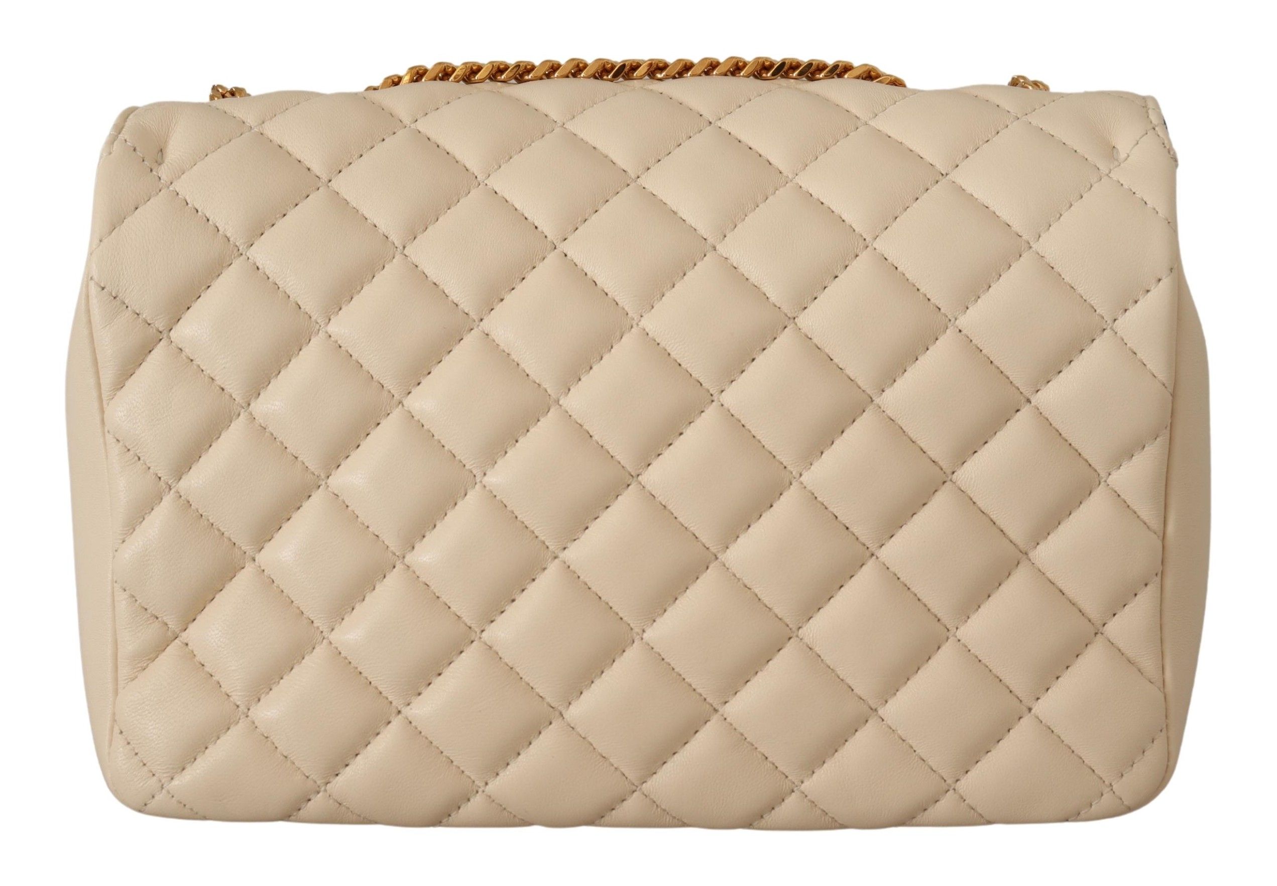 Elegant White Nappa Leather Shoulder Bag - Image 5