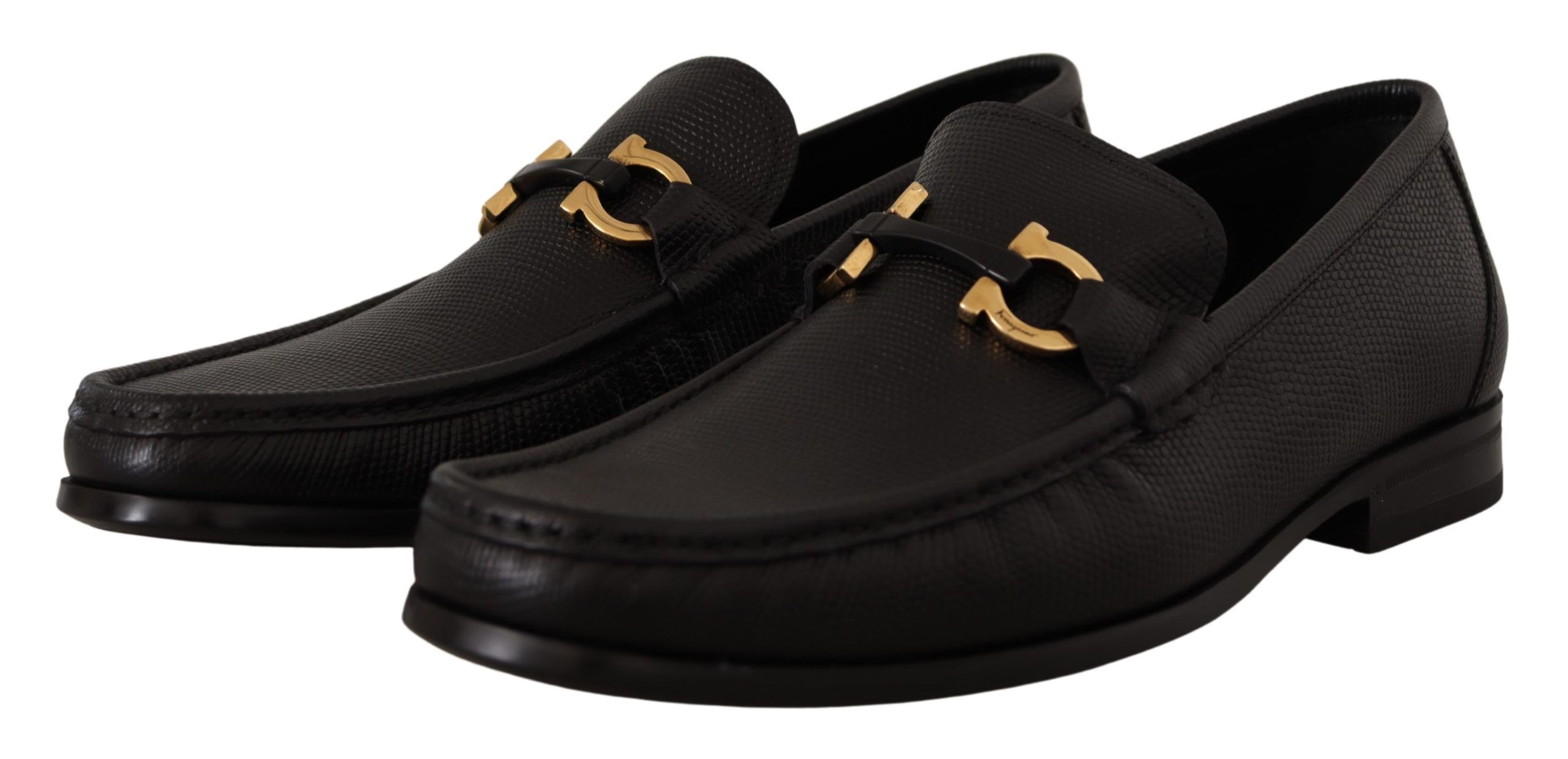Elegant Black Calf Leather Loafers - Image 4