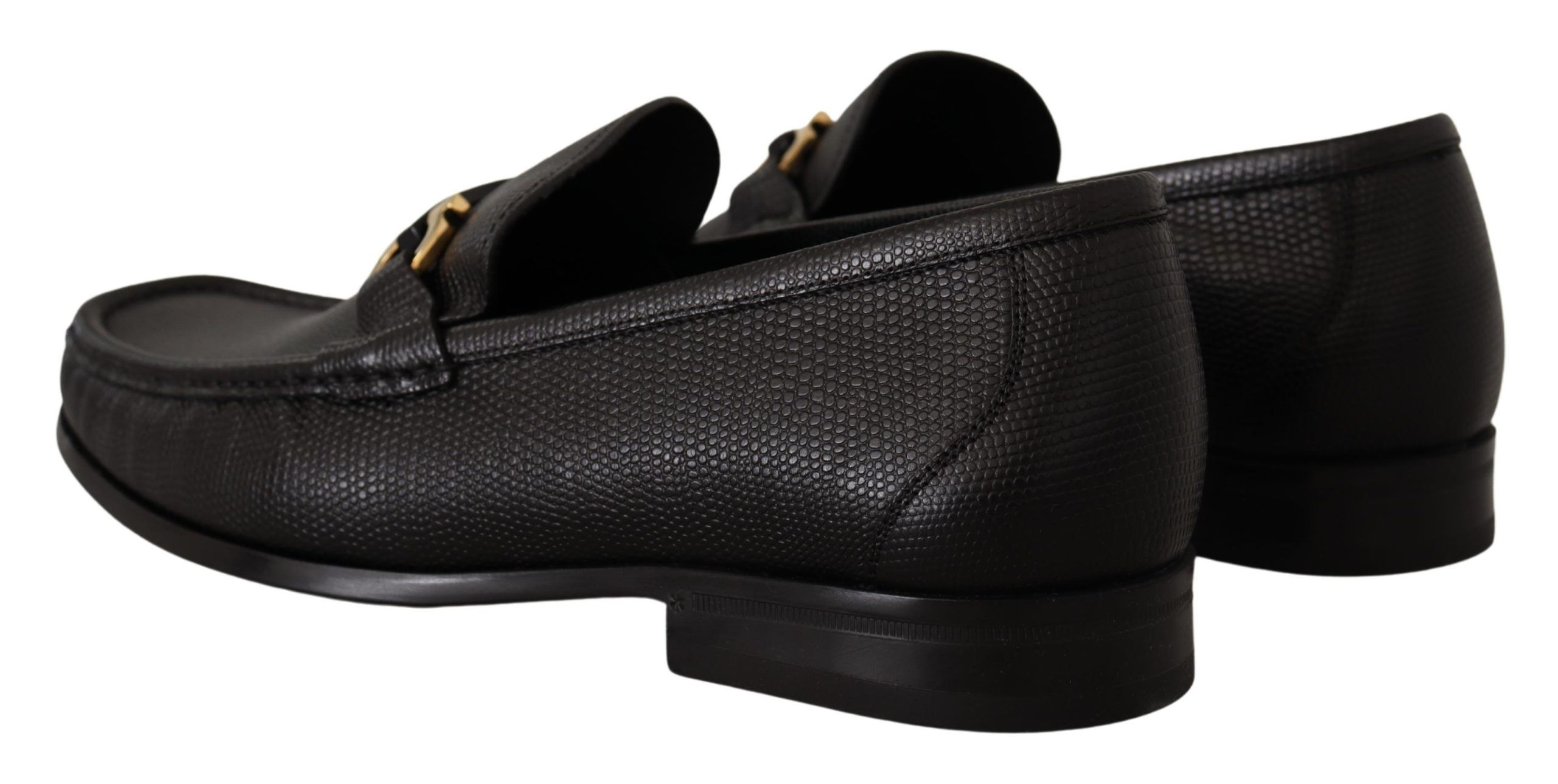 Elegant Black Calf Leather Loafers - Image 5