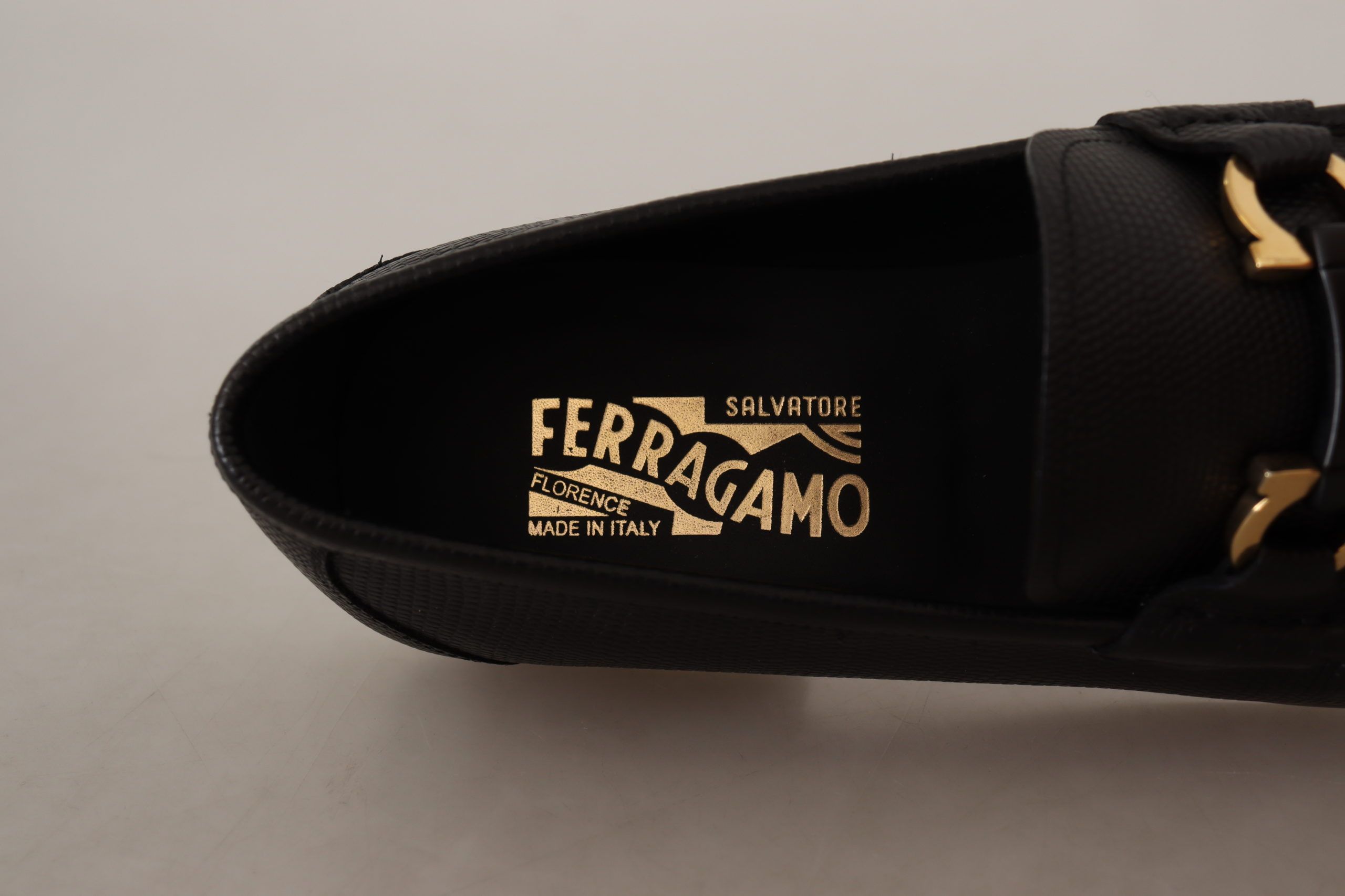 Elegant Black Calf Leather Loafers - Image 6