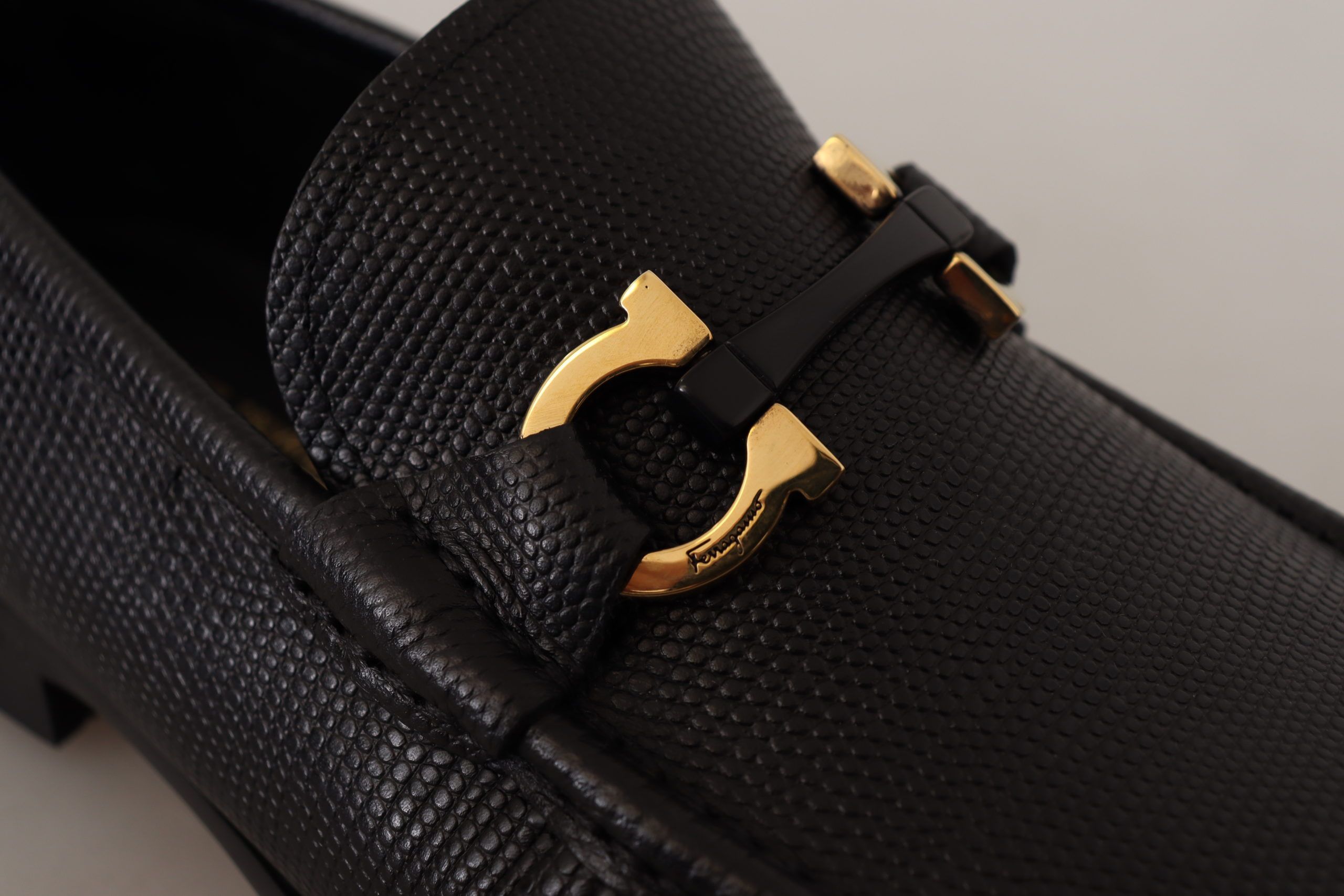Elegant Black Calf Leather Loafers - Image 8