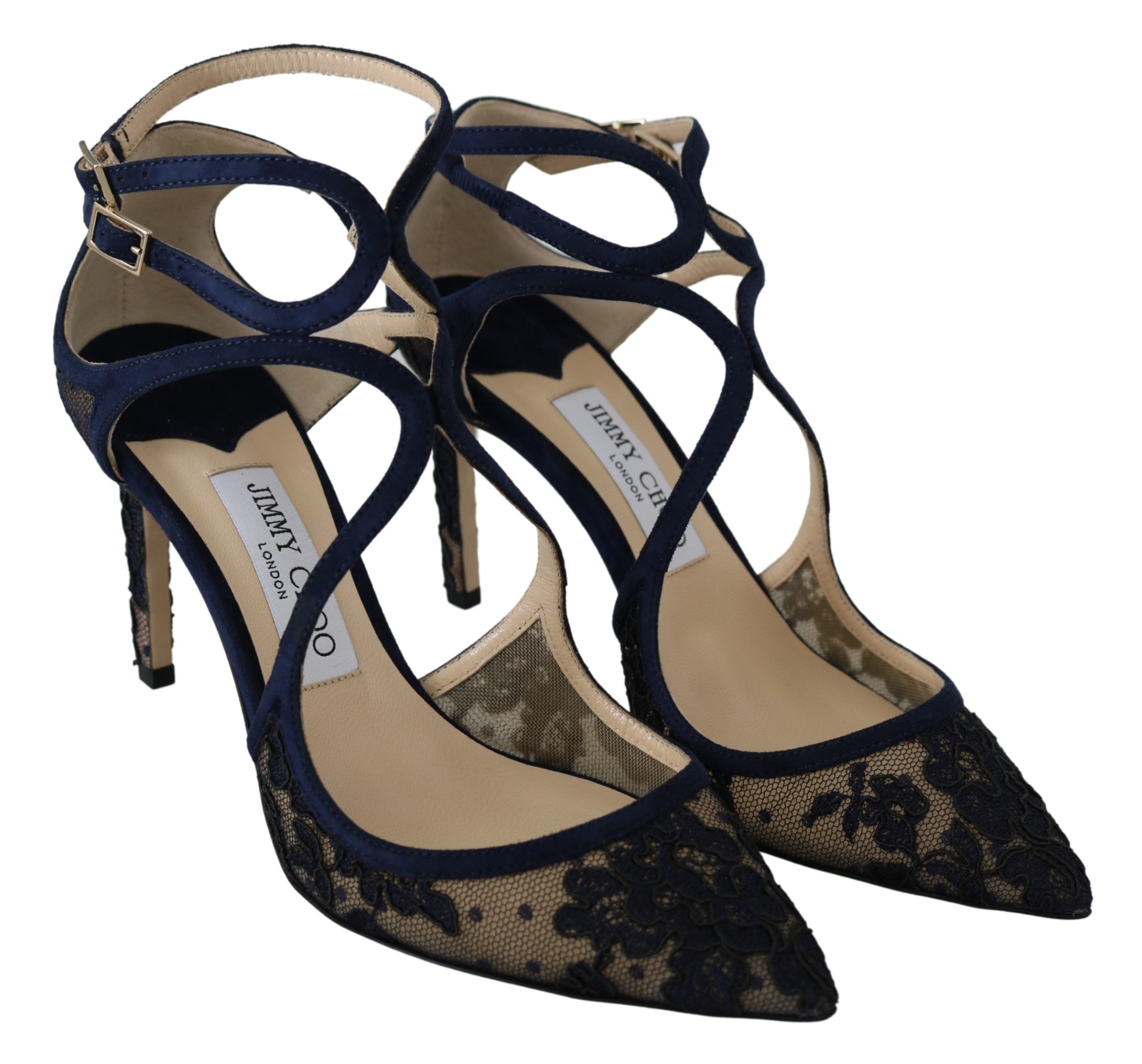 Navy Lancer Leather Pumps Elegance Unleashed - Image 2
