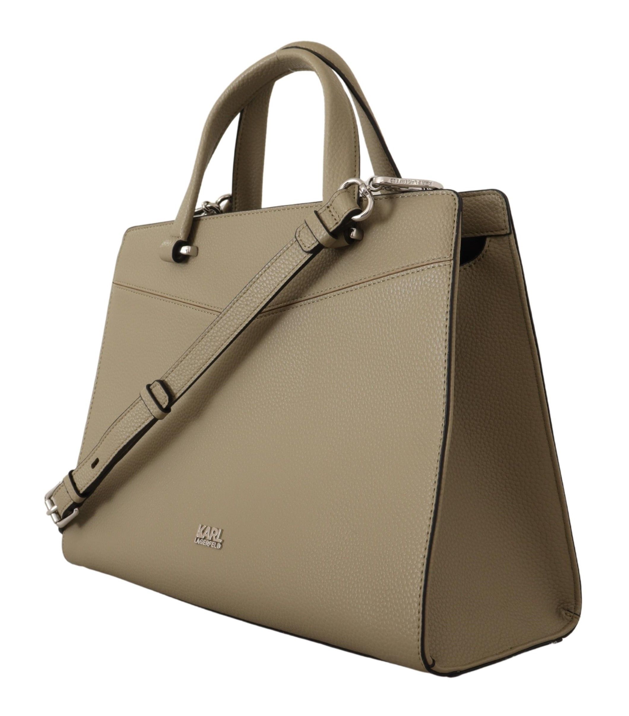 Enchanting Sage Green Leather Tote - Image 2