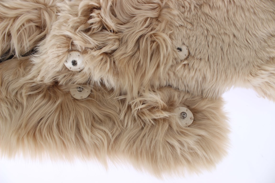 Beige Alpaca Collar Scarf - Image 6