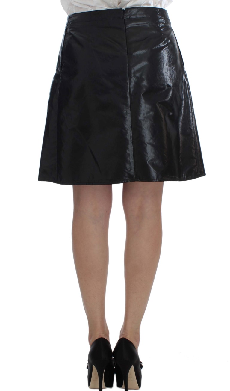 Black Blue Two Piece Suit Skirt & Blazer - Image 7