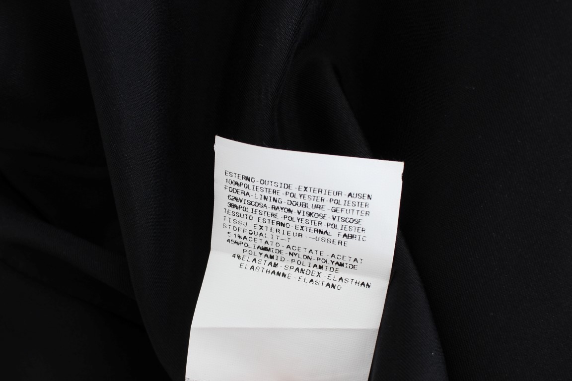 Black Blue Two Piece Suit Skirt & Blazer - Image 8