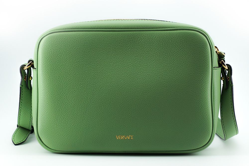 Elegant Mint Green Leather Camera Case Bag - Image 2