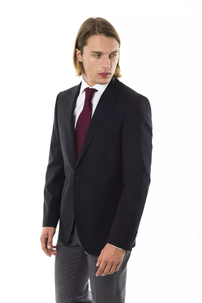Black Wool Mens Blazer - Image 2