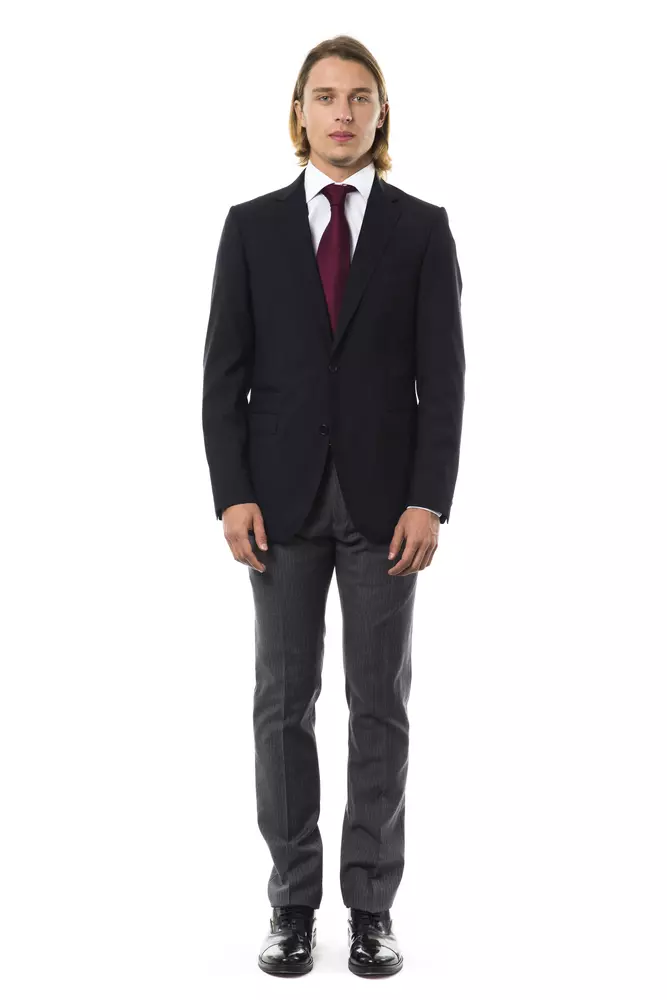 Black Wool Mens Blazer - Image 3