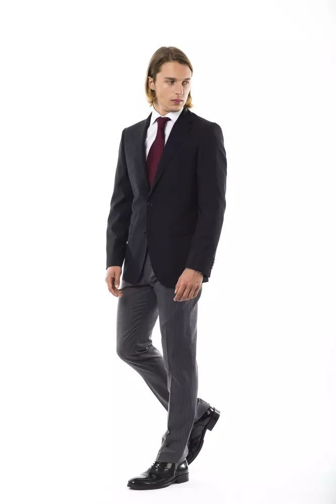 Black Wool Mens Blazer - Image 4