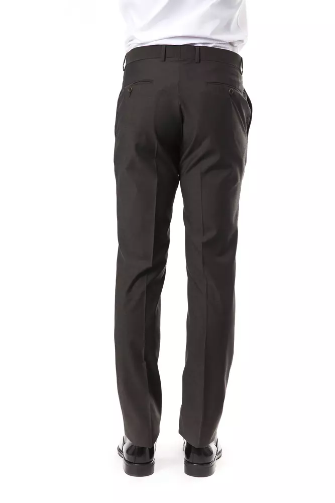 Gray Wool Men's Suit Pant - Image 3