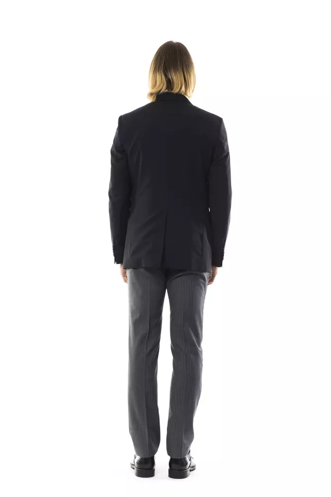 Black Wool Mens Blazer - Image 5