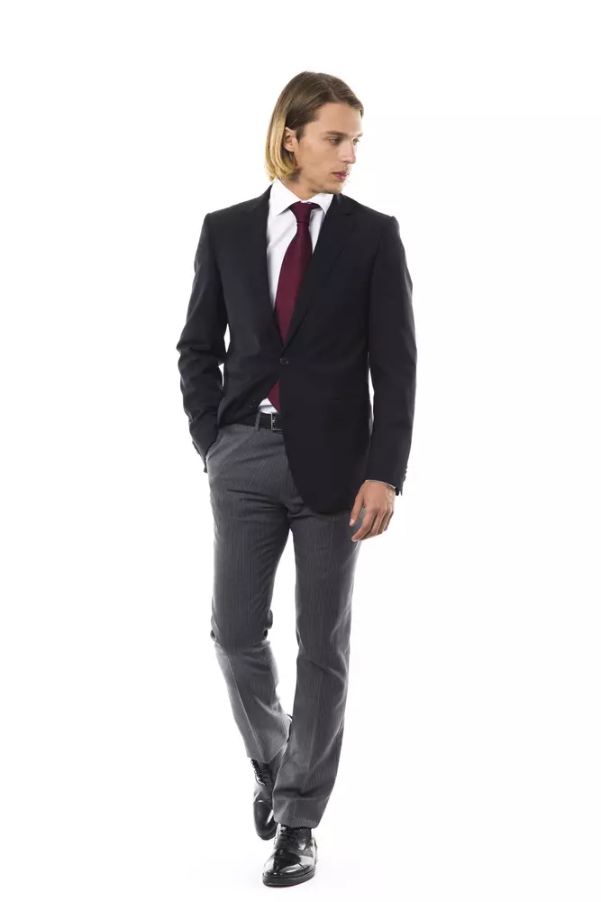 Black Wool Mens Blazer - Image 6