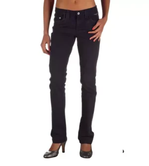 Blue Cotton Women's Pants