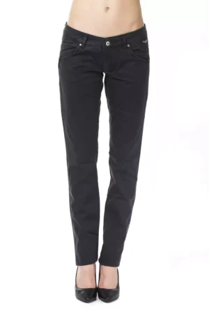 Blue Cotton Women's Pant