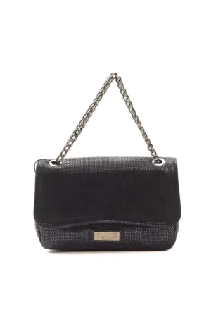Blue Leather Women Crossbody