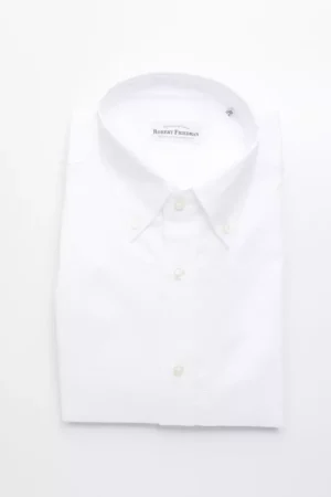 White Cotton Men's Shirt