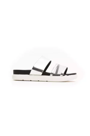 Silver Polyethylene Women Sandal