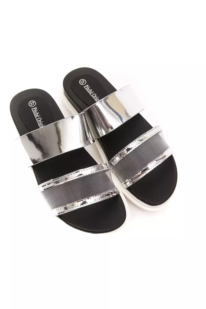 Silver Polyethylene Women Sandal - Image 2
