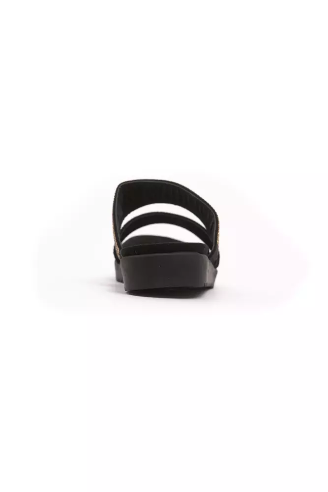 Gold Textile Women Sandal - Image 3
