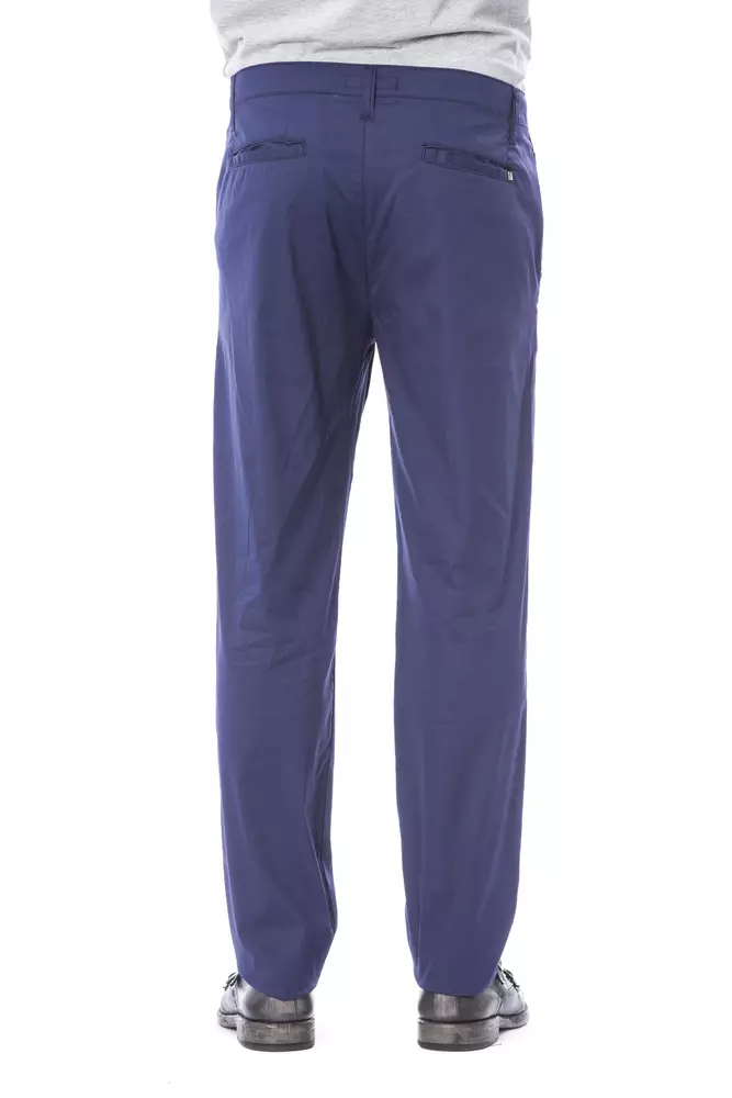 Blue Cotton Men's Chino Pant - Image 3