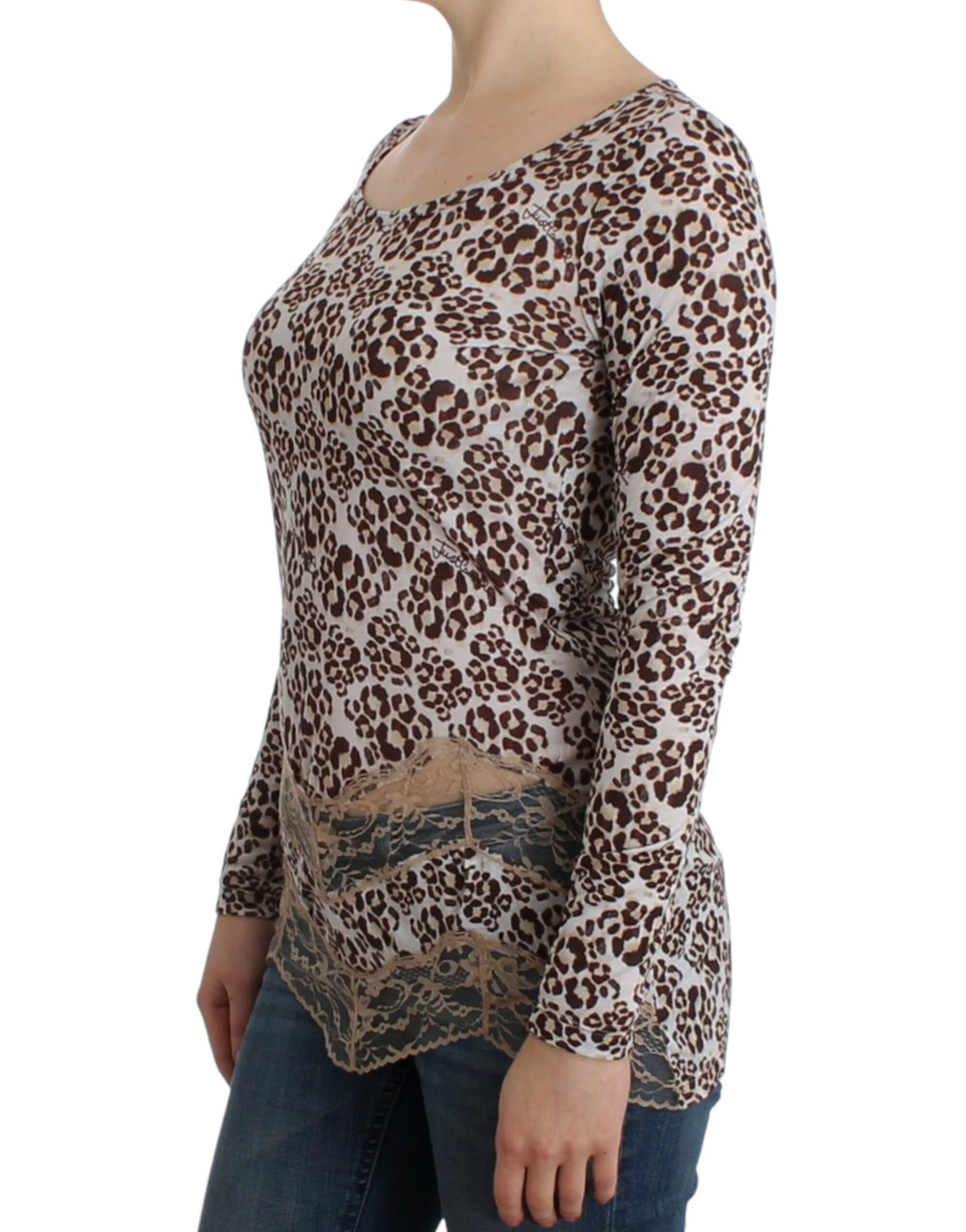 Brown longsleeved lace top - Image 2
