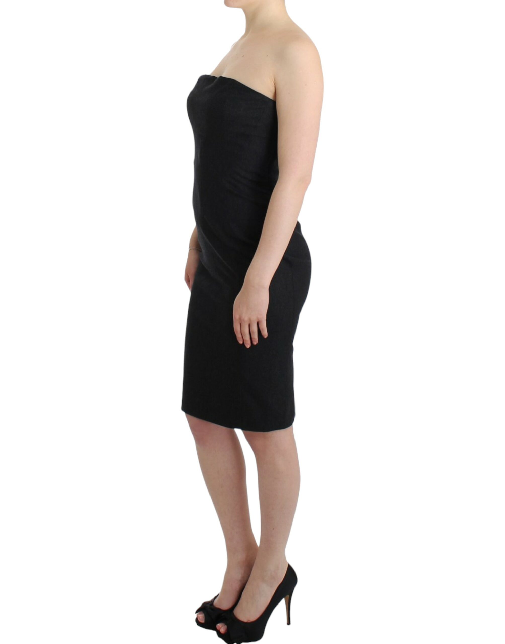 Gray strapless dress - Image 2