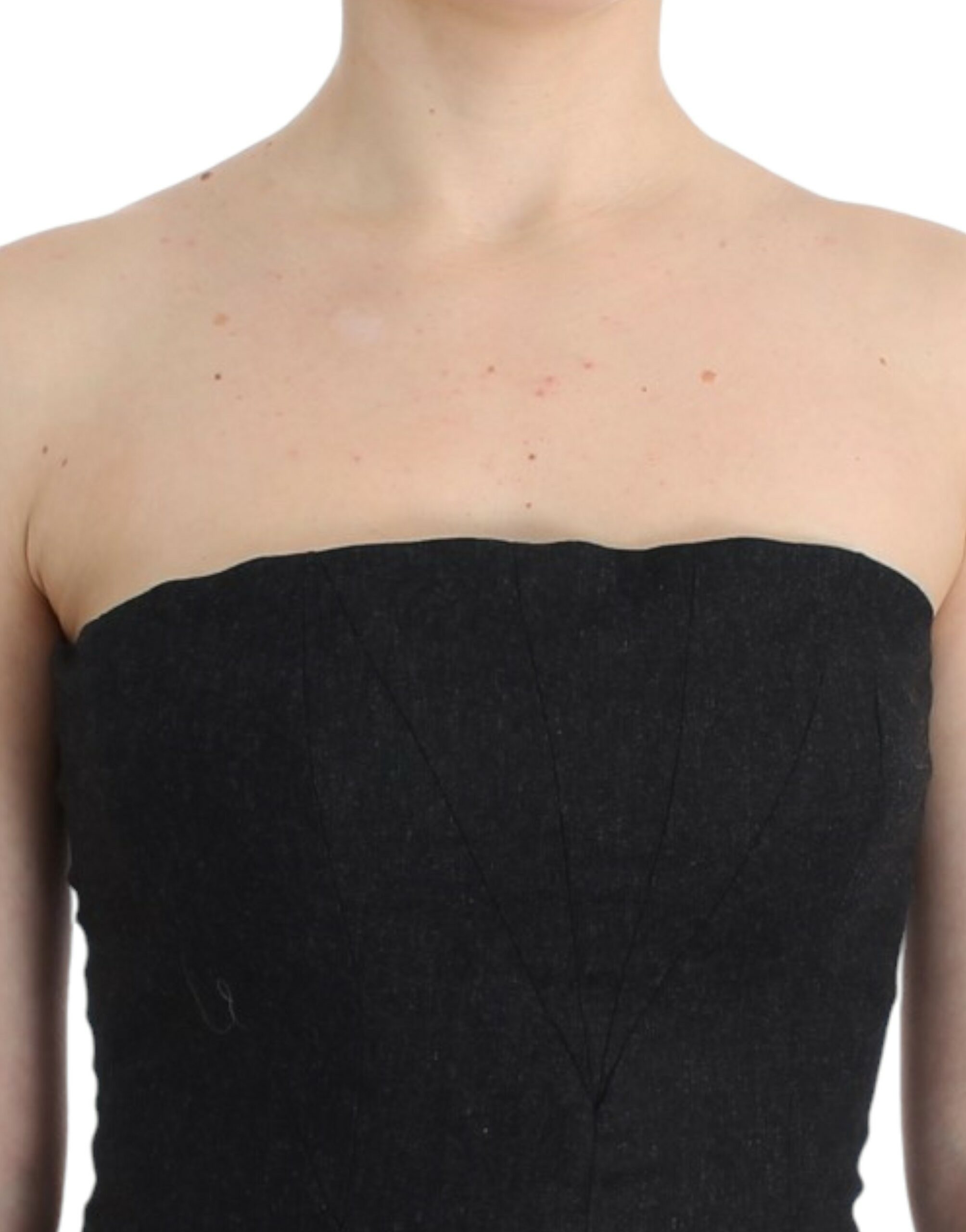 Gray strapless dress - Image 5