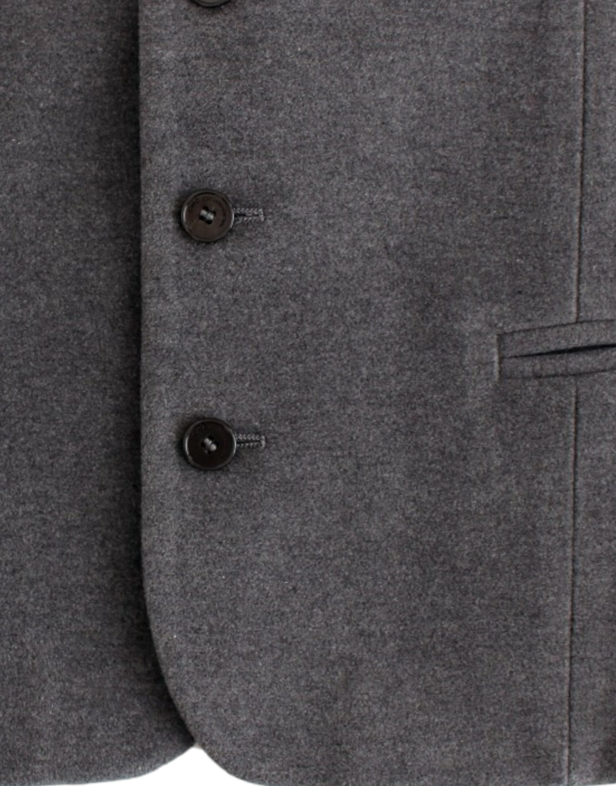 Gray cotton blend casual vest - Image 6