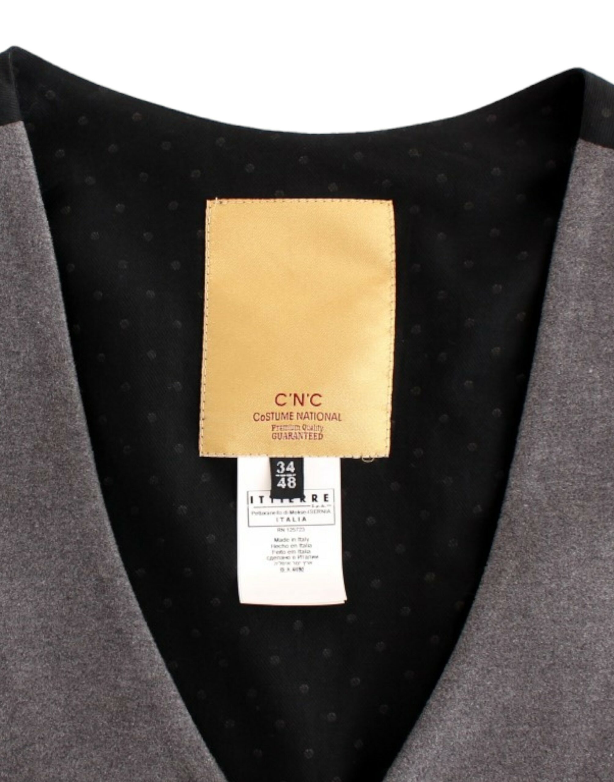 Gray cotton blend casual vest - Image 7