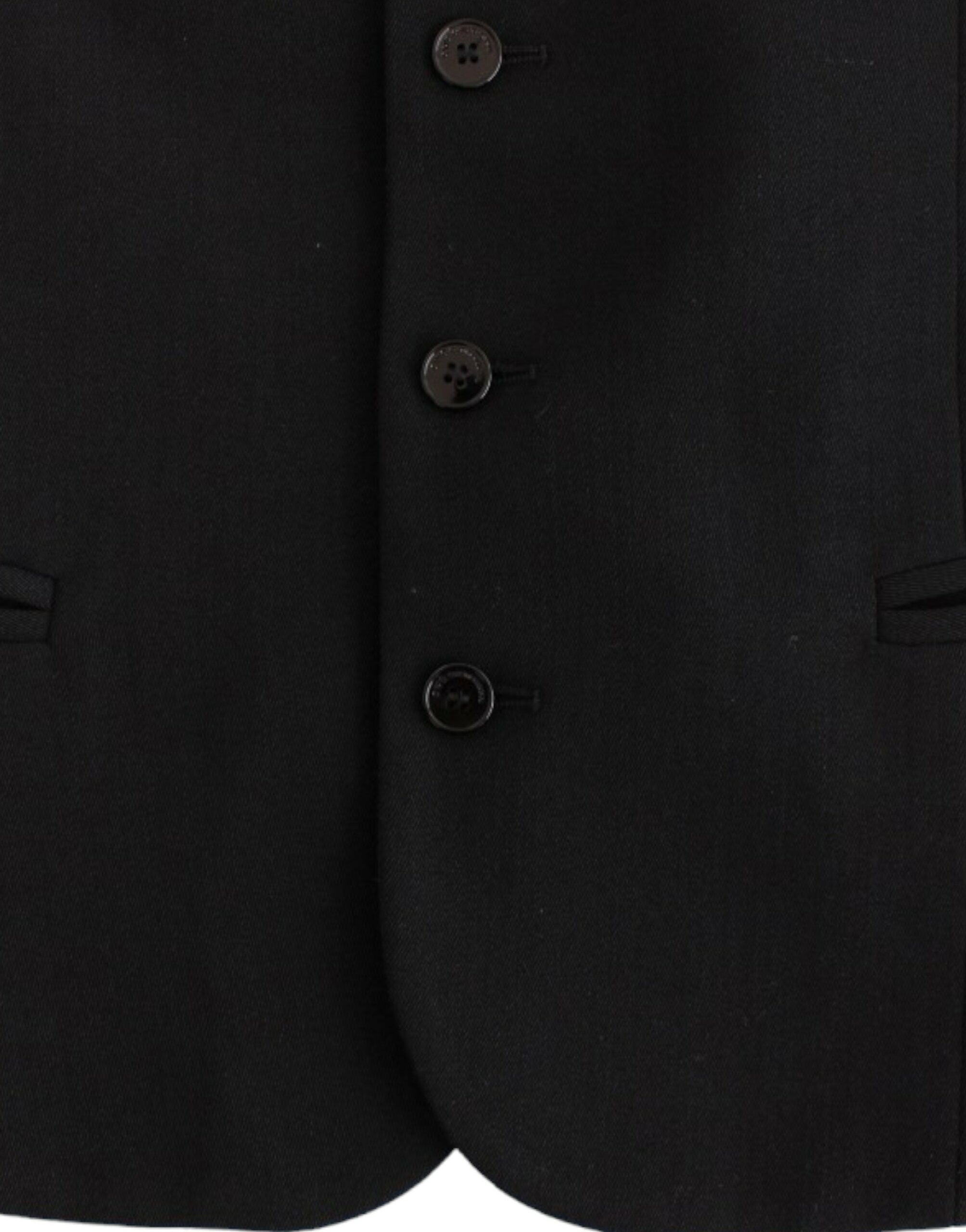 Black wool blend casual vest - Image 6