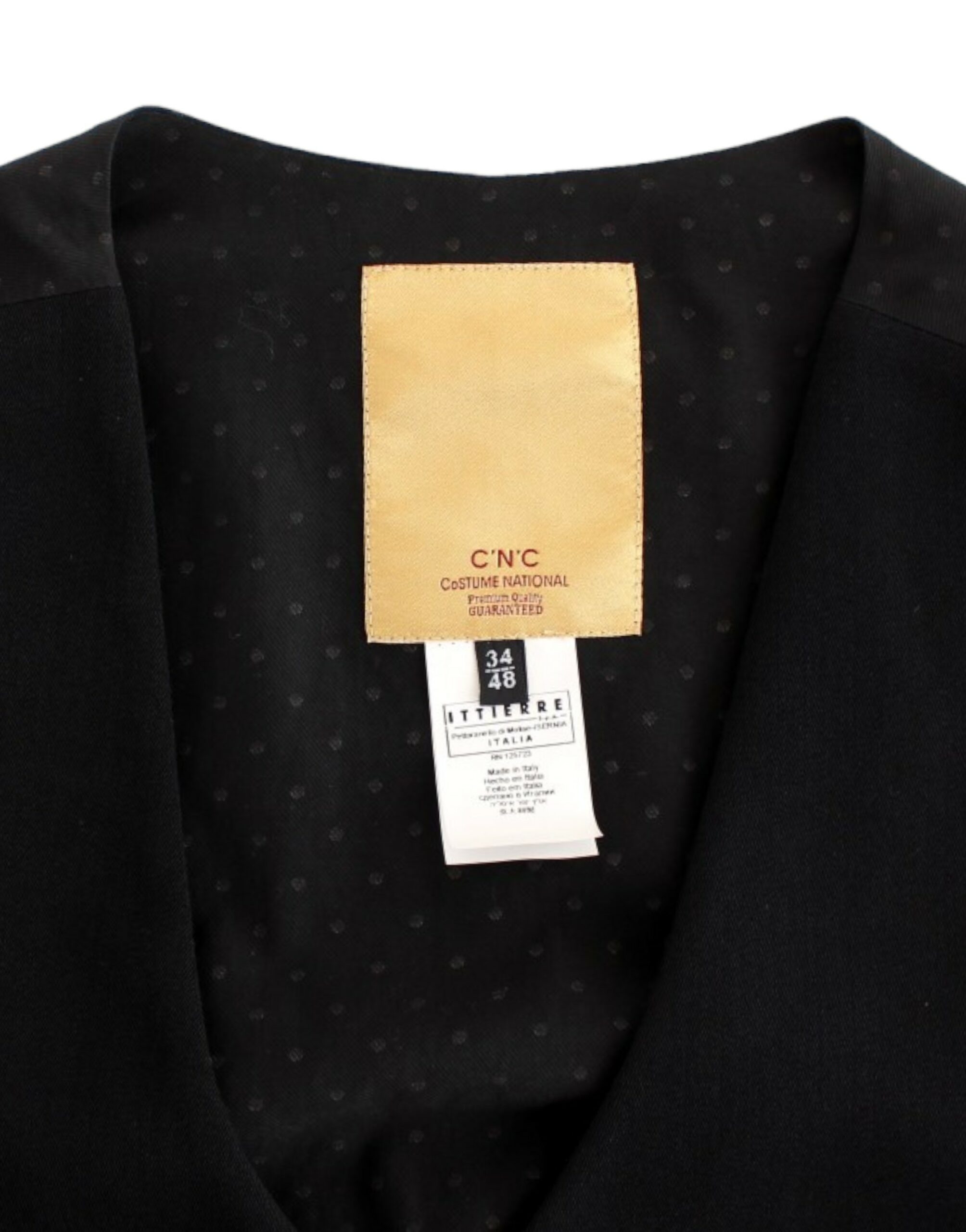 Black wool blend casual vest - Image 7