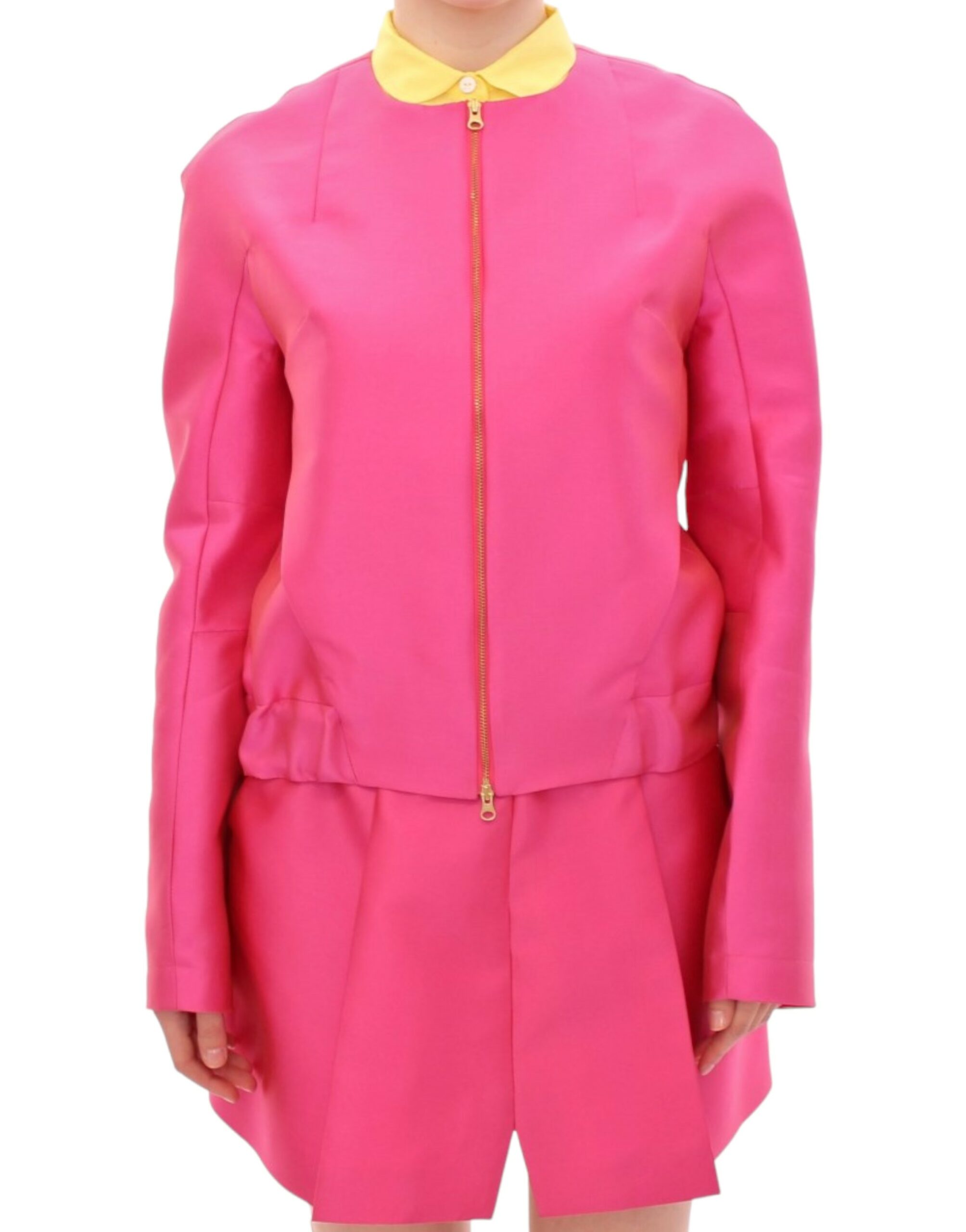 Pink silk blend jacket - Image 3