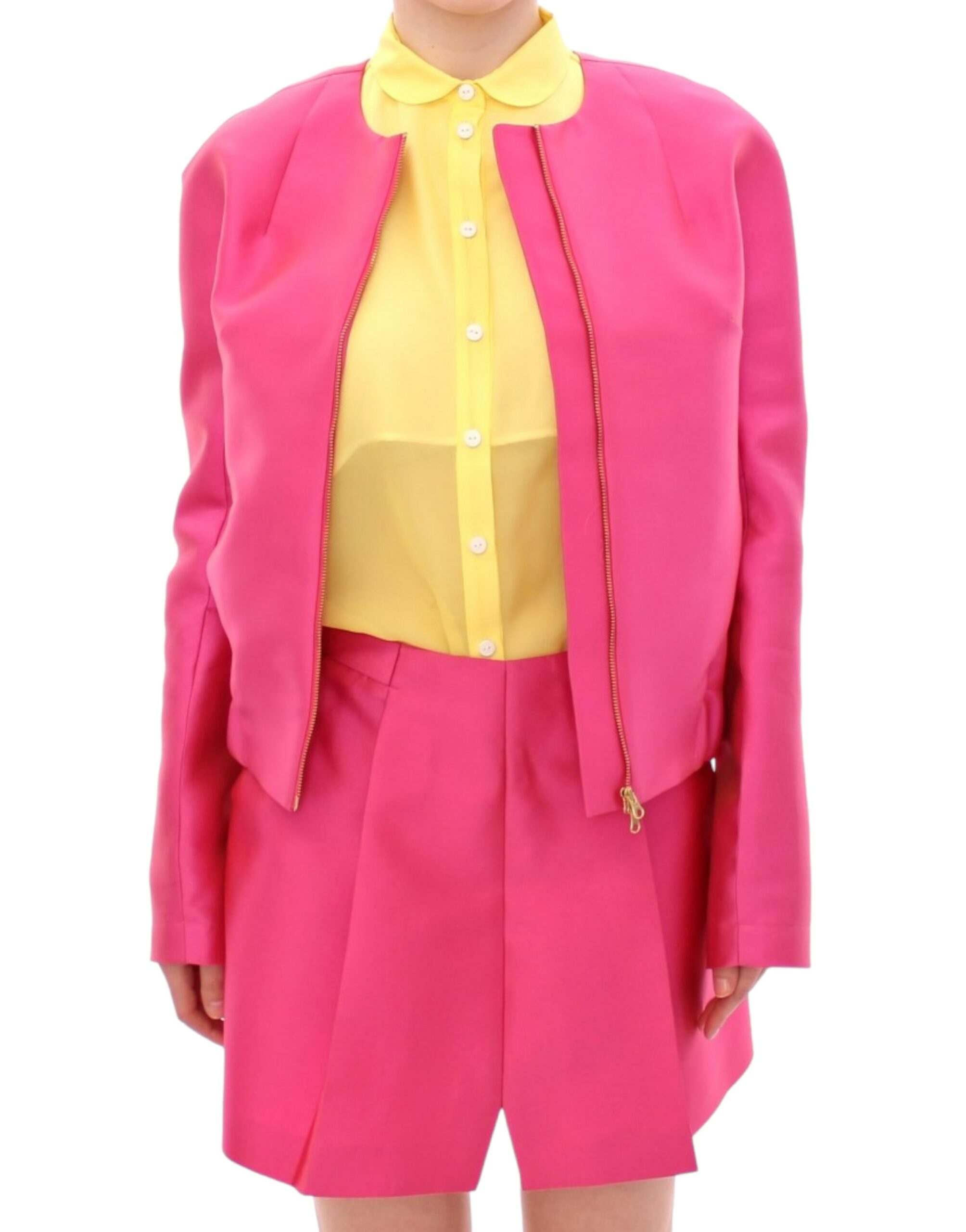 Pink silk blend jacket - Image 2