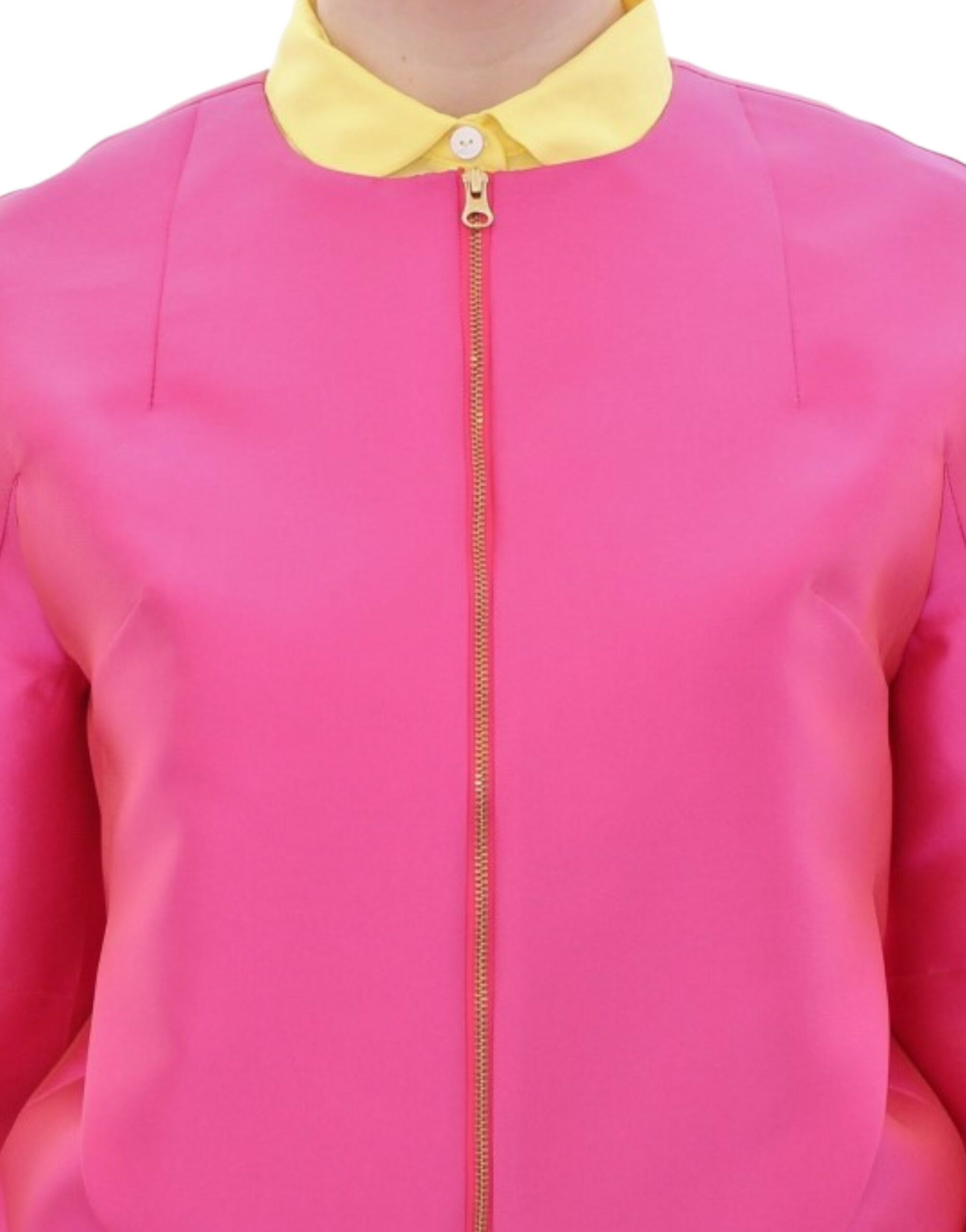 Pink silk blend jacket - Image 7