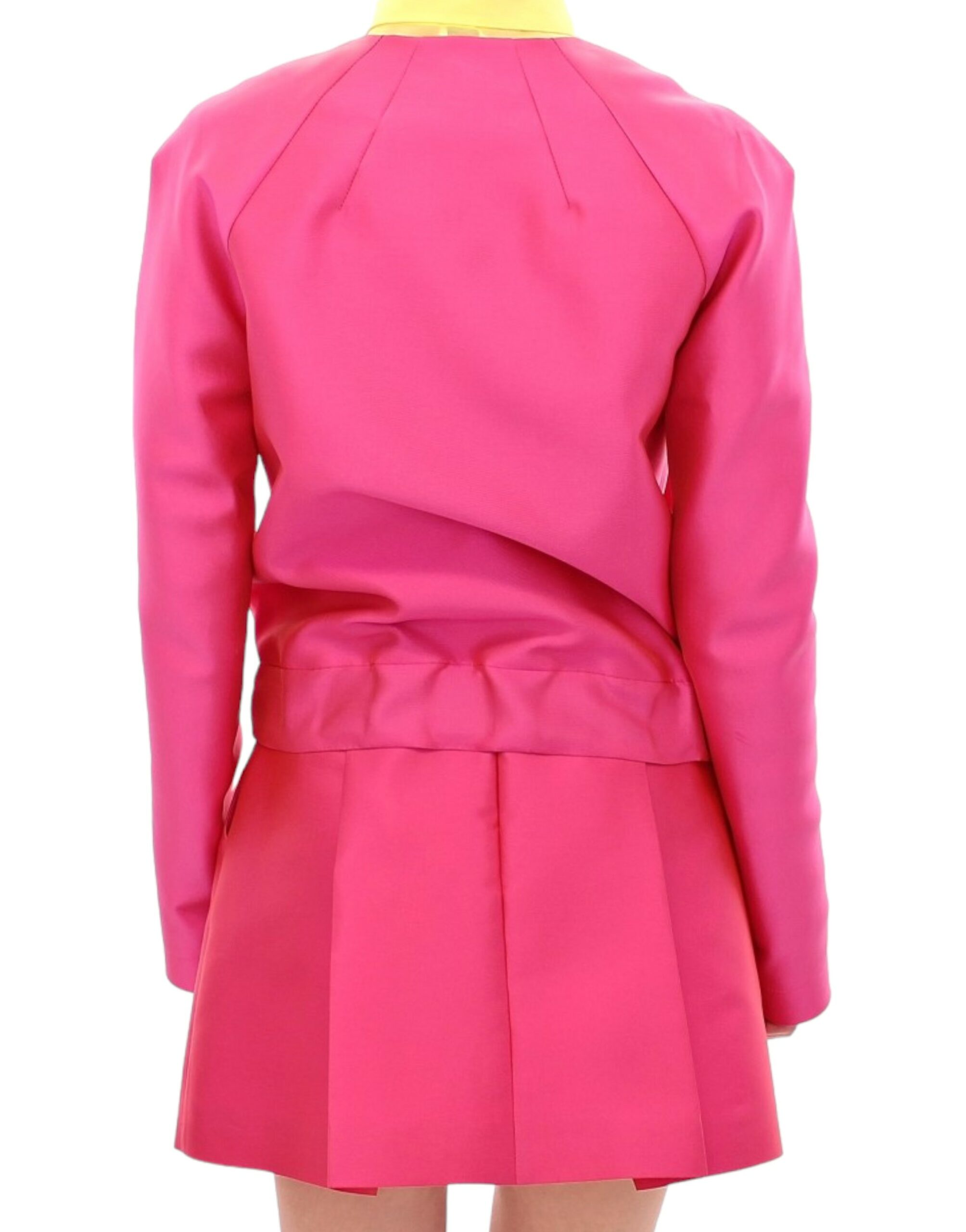 Pink silk blend jacket - Image 5