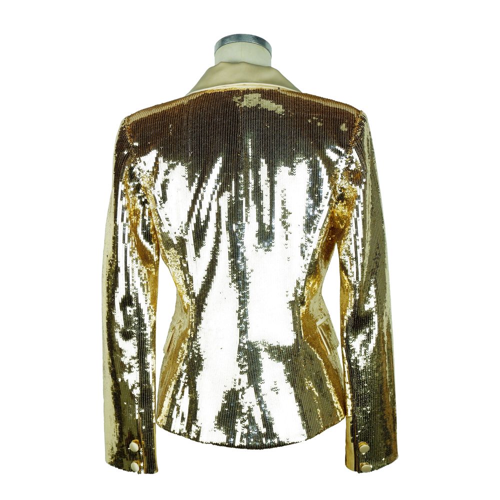 Yellow Polyester Women Blazer - Image 2