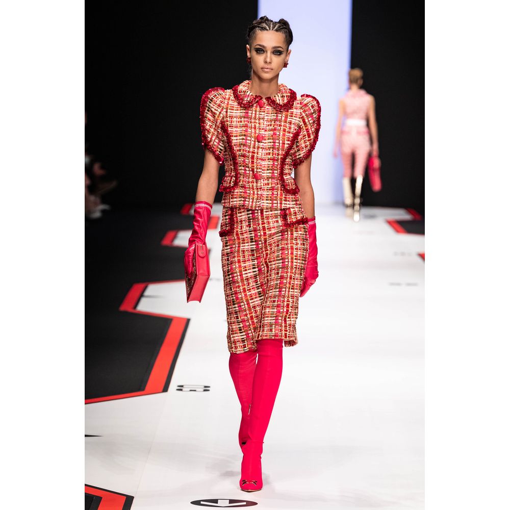 Pink Viscose Women Blazer - Image 2