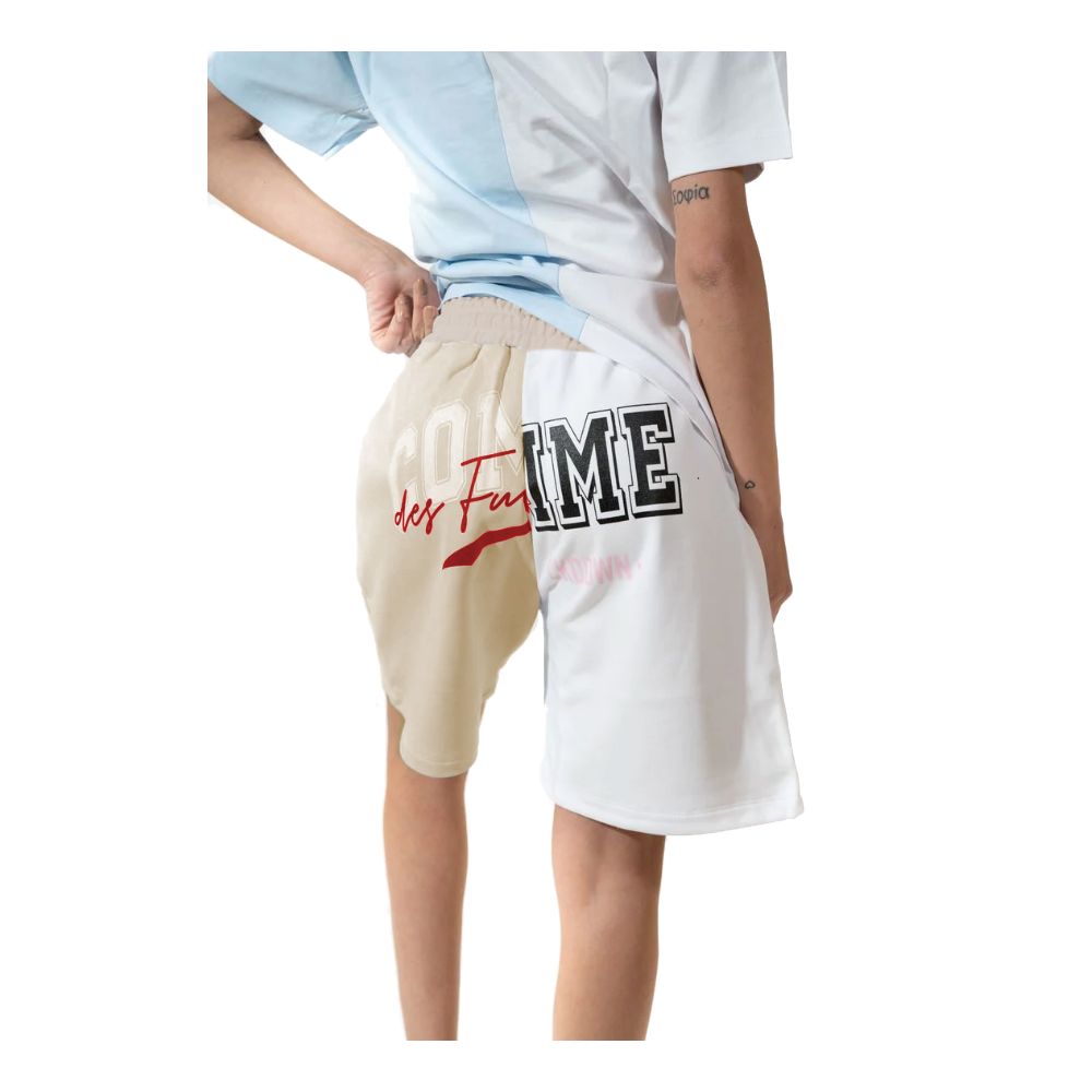 Chic Two-Tone Logo Shorts - Image 2